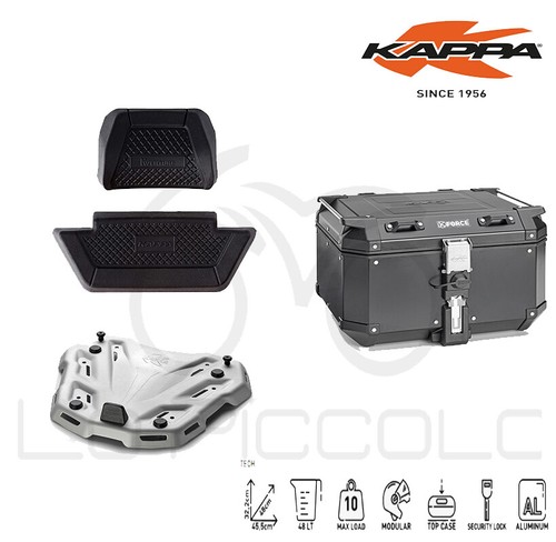 Kappa aluminum suitcase - aluminum,