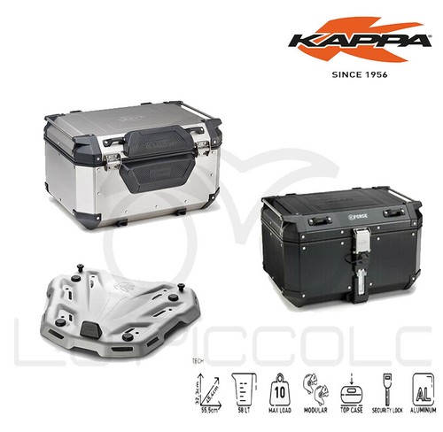 Kappa aluminum suitcase - aluminum,