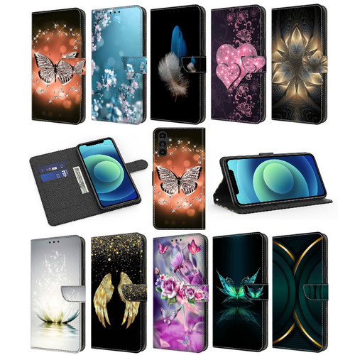 Flower butterfly wallet phone - butterfly,